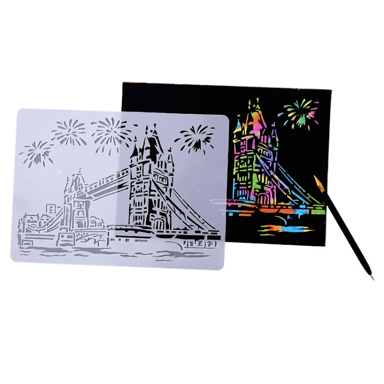 Painting Template Theme City A4 Label Template — view 20
