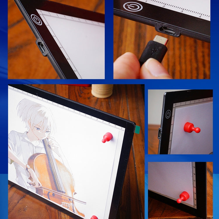 Copy Station Anime Drain Station LED Copy Board With Magnetic Suction Light Board Drawing Plate With USB Cable