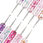 5 In 1 Nail Double-Headed Drill Pen Acrylic Transparent Pole Nail Tool