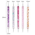 5 In 1 Nail Double-Headed Drill Pen Acrylic Transparent Pole Nail Tool
