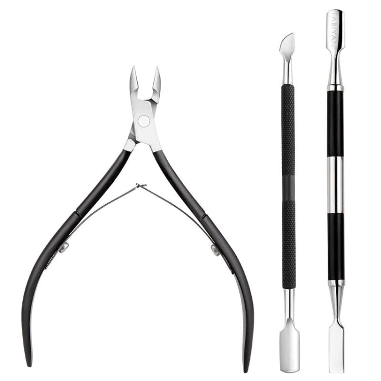FABIYAN Stainless Steel Dead Skin Shear Steel Push Nail Art Tool Set, Specification: Set 3 — Set 7