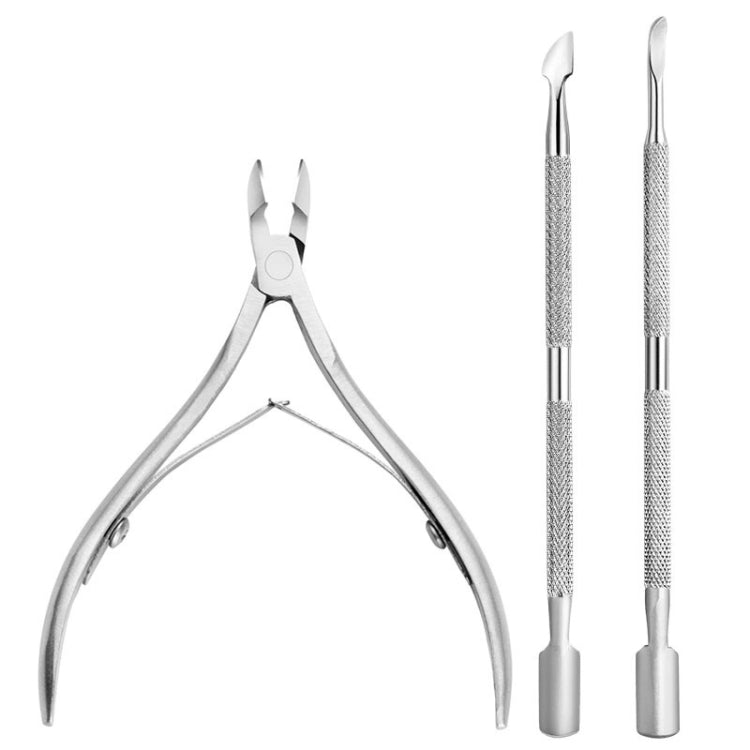 FABIYAN Stainless Steel Dead Skin Shear Steel Push Nail Art Tool Set, Specification: Set 3 — Set 9
