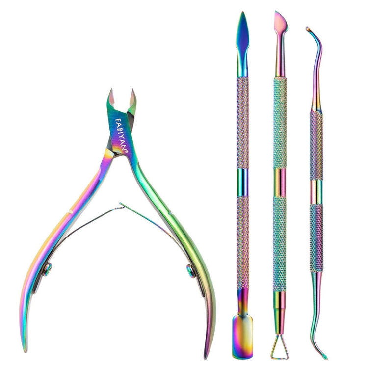 FABIYAN Stainless Steel Dead Skin Shear Steel Push Nail Art Tool Set, Specification: Set 3 — Set 13