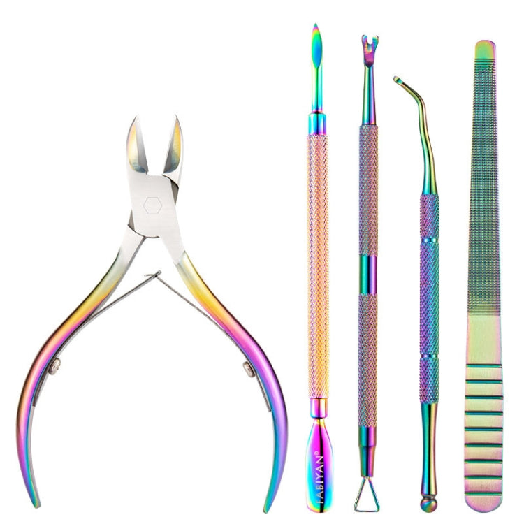 FABIYAN Stainless Steel Dead Skin Shear Steel Push Nail Art Tool Set, Specification: Set 3 — Set 14