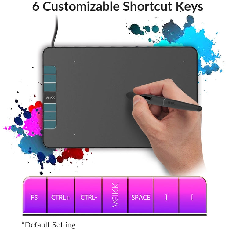 VEIKK VK640 Digital Plate Hand Painted Picture Board Electronic Painting Board — view 5