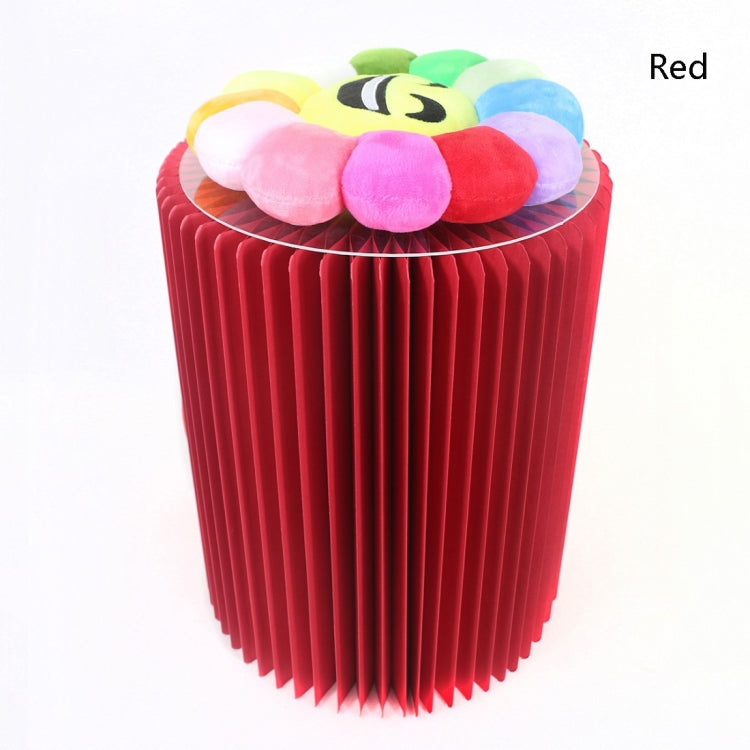 SH-236 Short Folding Paper Stool Household Multifunctional Convenient Stool — Red