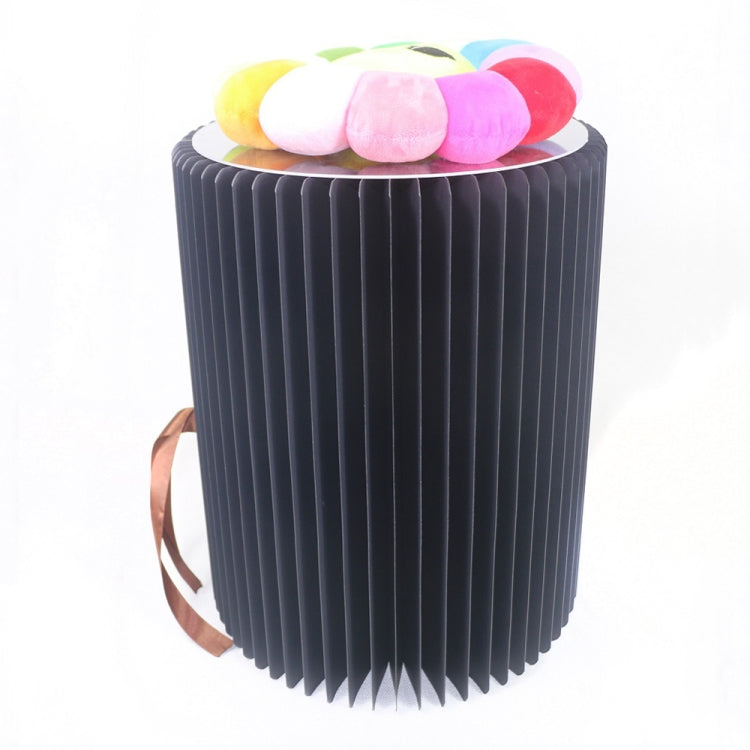 SH-236 Short Folding Paper Stool Household Multifunctional Convenient Stool — Black