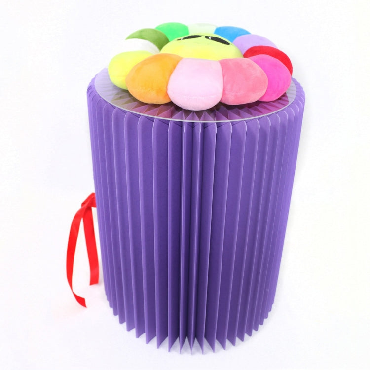 SH-236 Short Folding Paper Stool Household Multifunctional Convenient Stool — Purple
