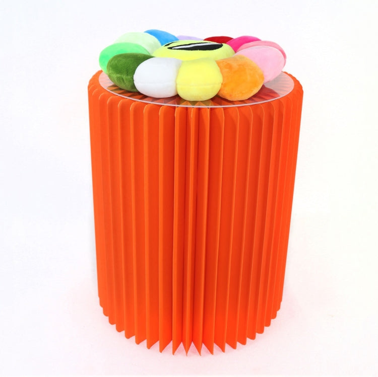 SH-236 Short Folding Paper Stool Household Multifunctional Convenient Stool — Orange