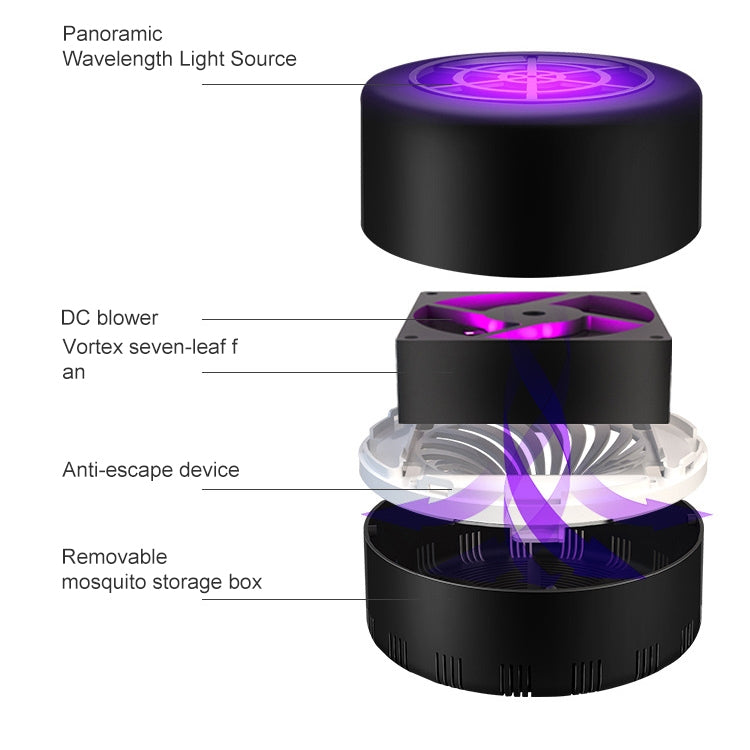 Home Bedroom Light Wave Physical Mosquito Trap Mosquito Lamp