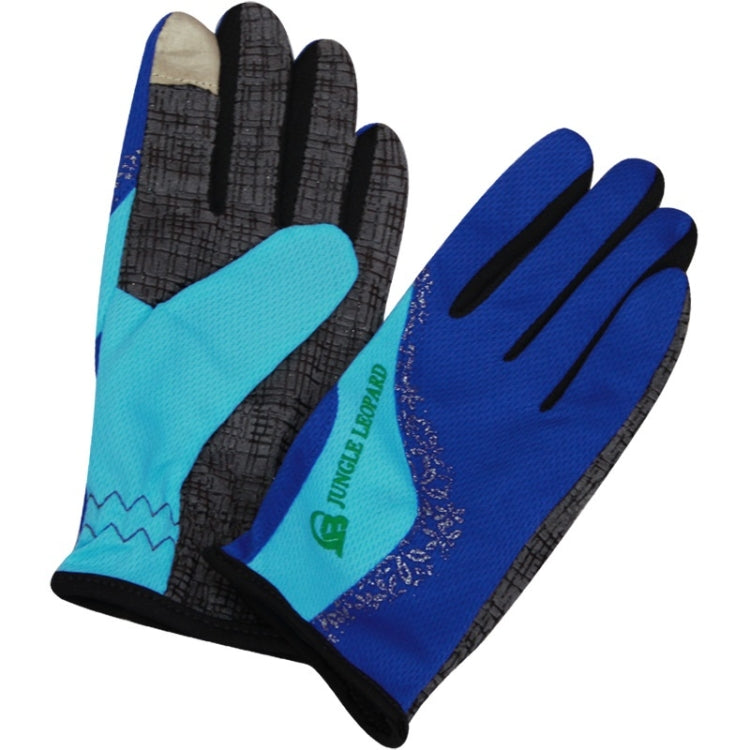 JUNGLE LEOPARD Outdoor Sports Mountaineering Full Finger Gloves Mesh Touch Screen Anti-Skid Gloves, M, L, S — view 12