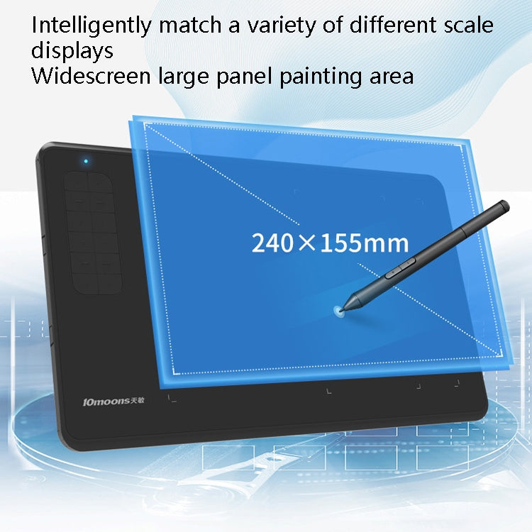 10Moons G12 Digital Board Can Be Connected To Mobile Phone Hand Drawn Board Computer Painting Board Network Class Input Panel