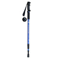 JUNGLELEOPARD 3-Section Straight Handle Aluminum Trekking Pole Multifunctional Walking Hand Crutches, Blue#66-135cm, Black#66-135cm, Silver White#66-135cm