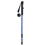 JUNGLELEOPARD 3-Section Straight Handle Aluminum Trekking Pole Multifunctional Walking Hand Crutches, Blue#66-135cm, Black#66-135cm, Silver White#66-135cm