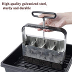 Manual Four Earth Block Makers Soil Blocker Garden Tool Seeding Tool — view 5