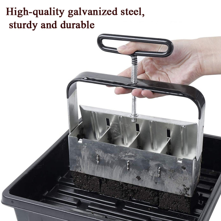 Manual Four Earth Block Makers Soil Blocker Garden Tool Seeding Tool — view 5