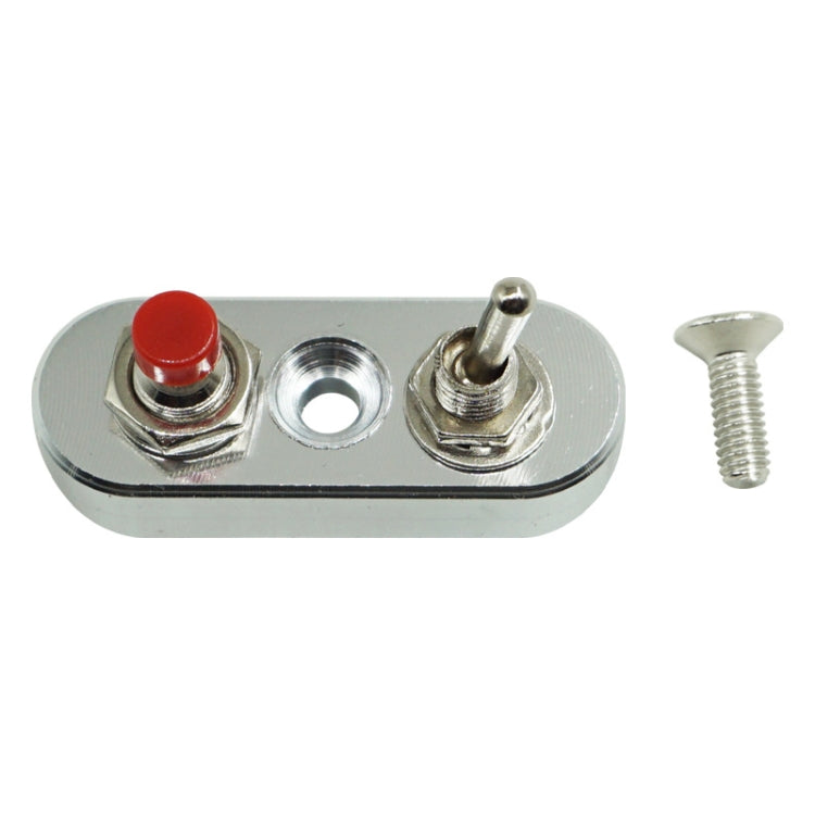 Motorcycle Modification Accessories Handlebar Switch Headlights Spotlights Overtaking Lights Power Off Start Ignition Horn Combination Switch — Double Switch Silver