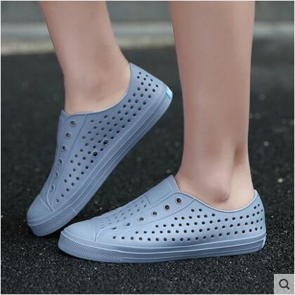 Summer Couple Beach Shoes Cave Shoes Breathable Anti-Skid Shoes Casual Sneakers — Gray