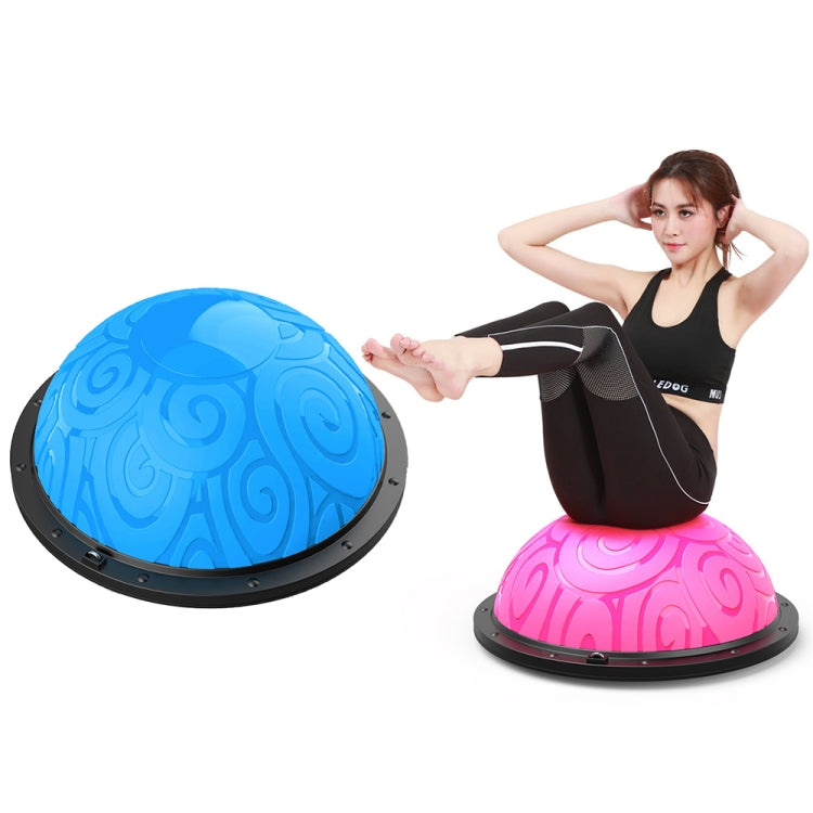 46cm Wave Speed Ball Yoga Semi-Circular Balance Ball Fitness Pilates Ball — 46cm Blue