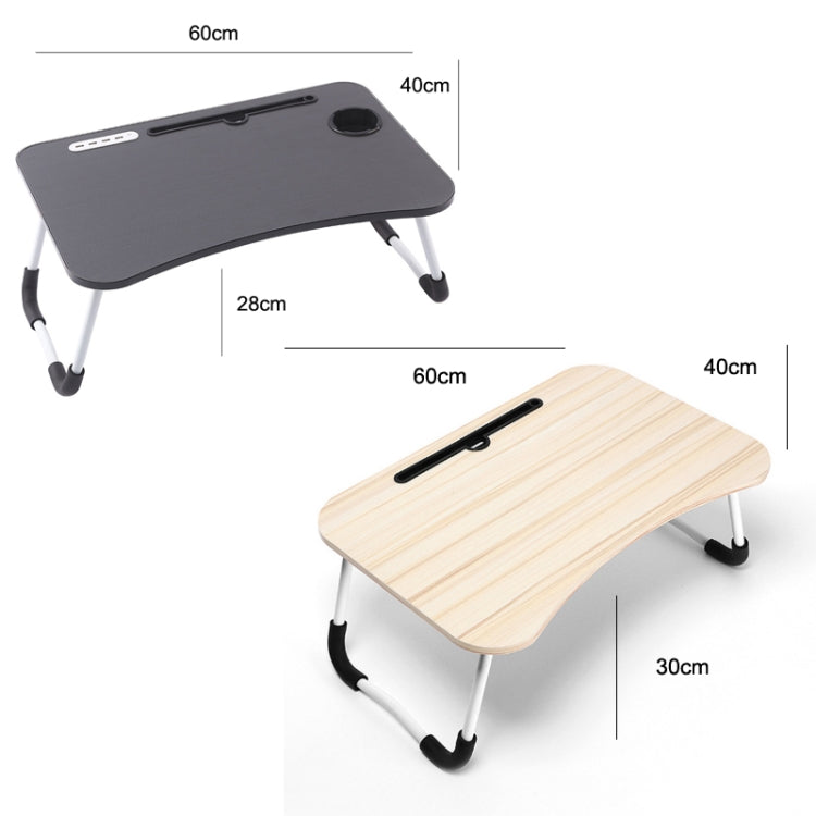USB Folding Computer Desk With Fan & Lamp, Size: 60x40x28cm