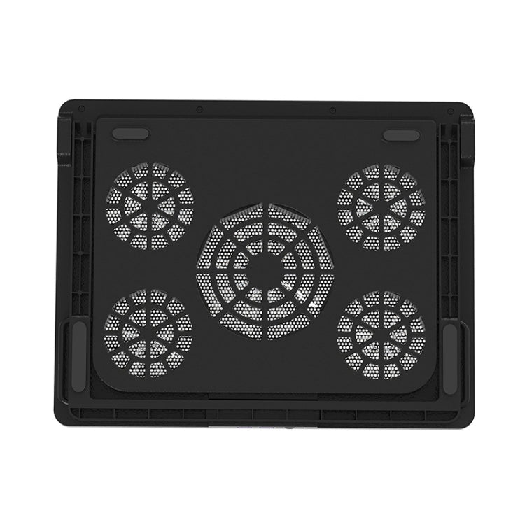 NUOXI S500 Double Switch Control Laptop Radiator Five-Fan Multi-Angle Adjustment Computer Base without Speed Regulation
