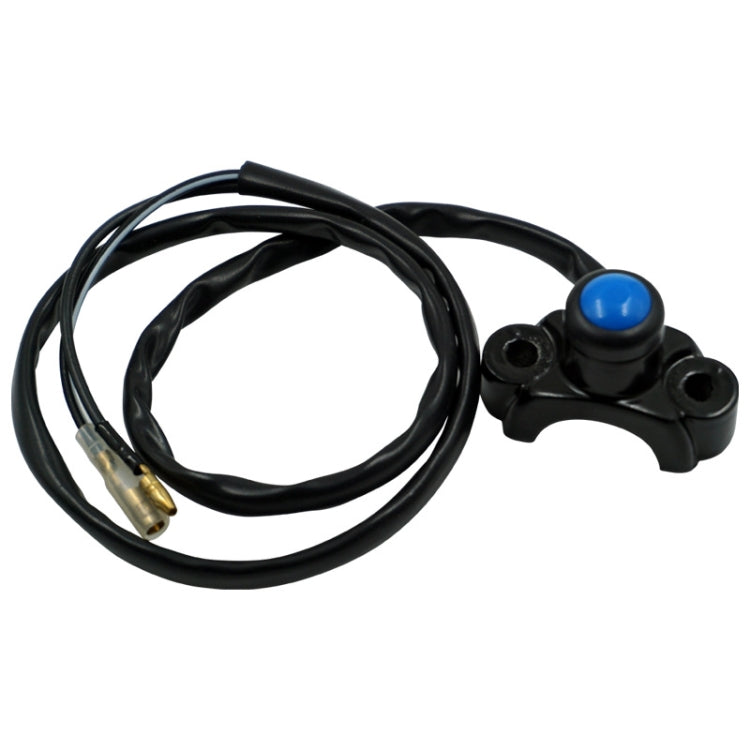 Motorcycle Modification Self-Locking Single Switch Headlight Fog Light Brake Light Emergency Light Switch — White Button