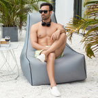 BB1082 Inflatable Sofa Inflatable Bed Outdoor Folding Portable Air Sofa Size:85 x 80 x 70cm