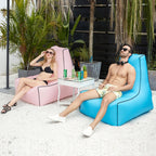 BB1082 Inflatable Sofa Inflatable Bed Outdoor Folding Portable Air Sofa Size:85 x 80 x 70cm