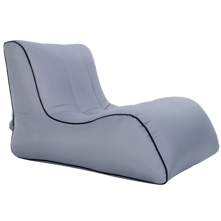 BB1803 Foldable Portable Inflatable Sofa Single Outdoor Inflatable Seat — Rose Red