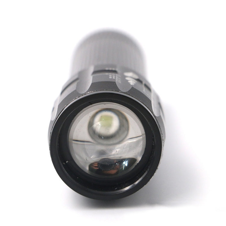2 PCS Three-Speed Zoom LED Flashlight Mini Aluminum Flashlight