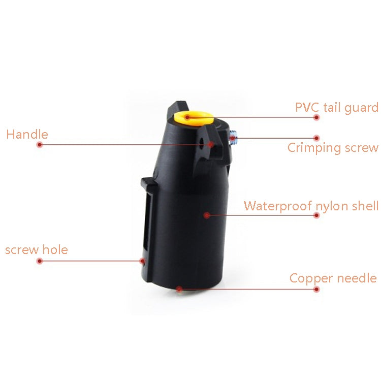 VP170U 7P 12V Trailer Plug Socket Adapter Trailer Connector US Plug