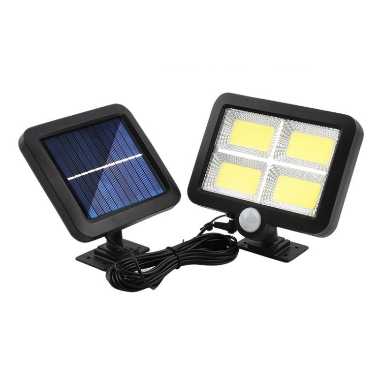 Solar Separated Wall Lamp Outdoor Courtyard Waterproof Human Body Induction Light — 128 COB