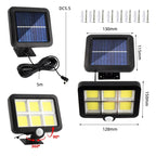 Solar Separated Wall Lamp Outdoor Courtyard Waterproof Human Body Induction Light — view 3
