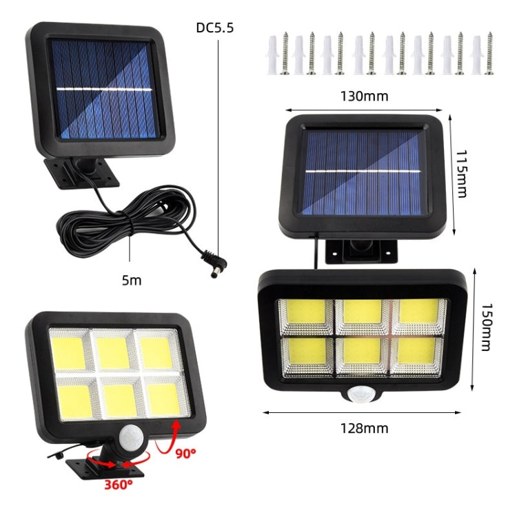 Solar Separated Wall Lamp Outdoor Courtyard Waterproof Human Body Induction Light — view 3