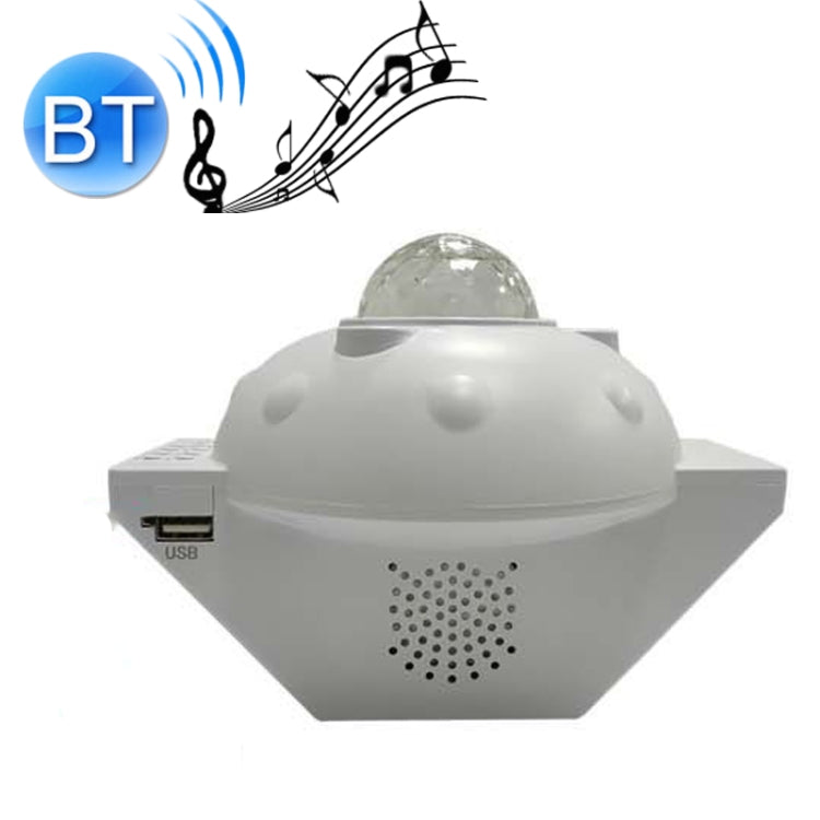 SC522-01 USB Bluetooth Music Watermark Starry Sky Projection Light LED Stage Light Night Light — Black
