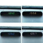 Solar Night Light Car Clock Automotive Electronic Clock Temperature