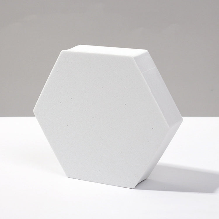 8 PCS Geometric Cube Photo Props Decorative Ornaments Photography Platform, Colour: 5 x 5 x 5cm Small White Square — Small White Hexagon