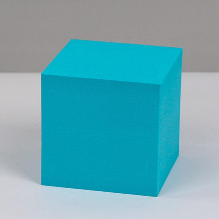 8 PCS Geometric Cube Photo Props Decorative Ornaments Photography Platform, Colour: 5 x 5 x 5cm Small White Square — Small Lake Blue Square