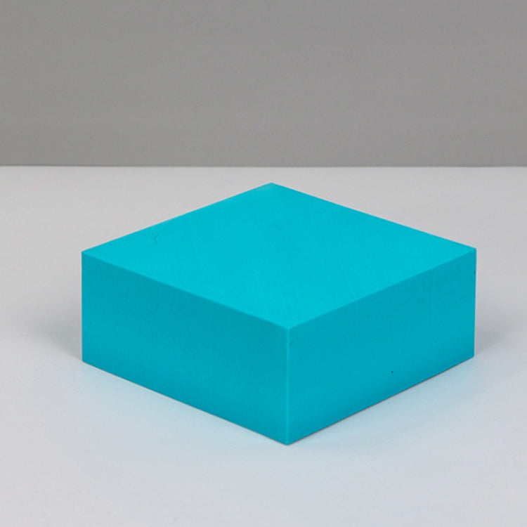 8 PCS Geometric Cube Photo Props Decorative Ornaments Photography Platform, Colour: 5 x 5 x 5cm Small White Square — Large Lake Blue Square
