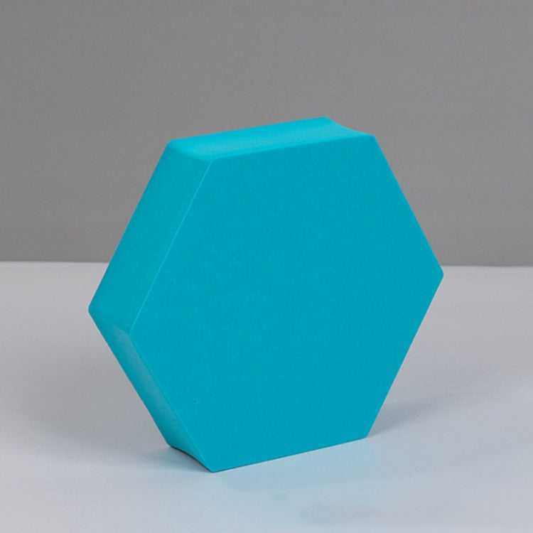 8 PCS Geometric Cube Photo Props Decorative Ornaments Photography Platform, Colour: 5 x 5 x 5cm Small White Square — Small Lake Blue Hexagon