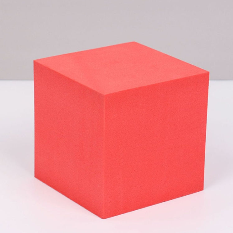 8 PCS Geometric Cube Photo Props Decorative Ornaments Photography Platform, Colour: 5 x 5 x 5cm Small White Square — Small Red Square