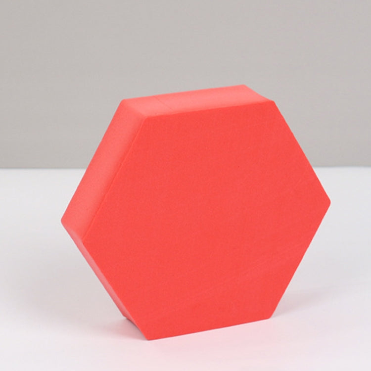 8 PCS Geometric Cube Photo Props Decorative Ornaments Photography Platform, Colour: 5 x 5 x 5cm Small White Square — Small Red Hexagon