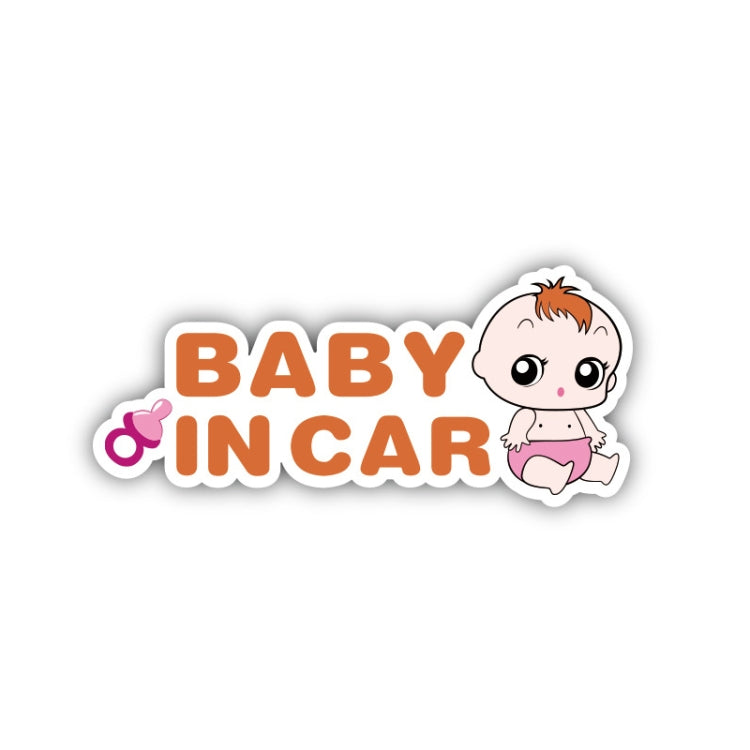 10 PCS There Is A Baby In The Car Stickers Warning Stickers Style: — CT203 Baby O Boy Triangle Magnetic Stickers