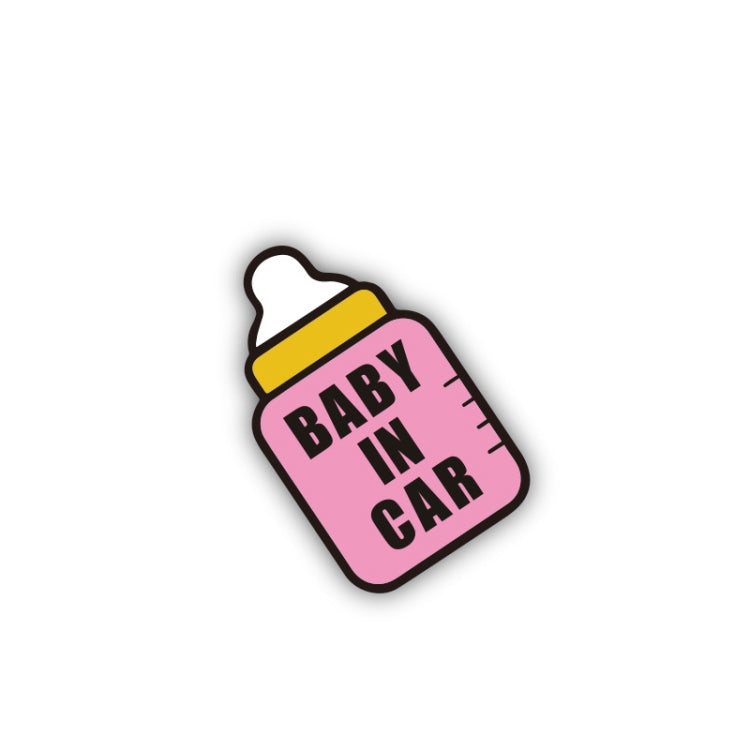 10 PCS There Is A Baby In The Car Stickers Warning Stickers Style: — CT203 Baby W Girl Magnetic Stickers