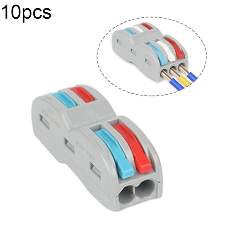 Colorful Quick Line Terminal Multi-Function Dismantling Wire Connection Terminal, SPL-2 2 In 3 Out