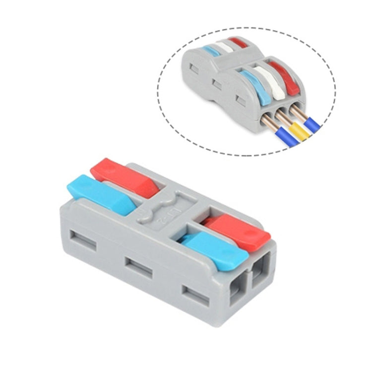 Colorful Quick Line Terminal Multi-Function Dismantling Wire Connection Terminal, SPL-2 2 In 3 Out — view 19