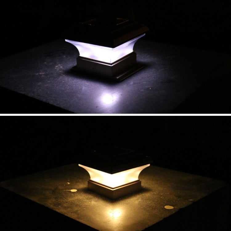 28LM Outdoor Solar Column Light Garden Villa Wood Pile Light Garden Landscape Fence Lamp — view 6