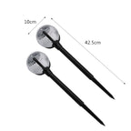 2 PCS Light Control Solar Lawn Lamp Outdoor Garden Lights — 2 PCS Warm Light