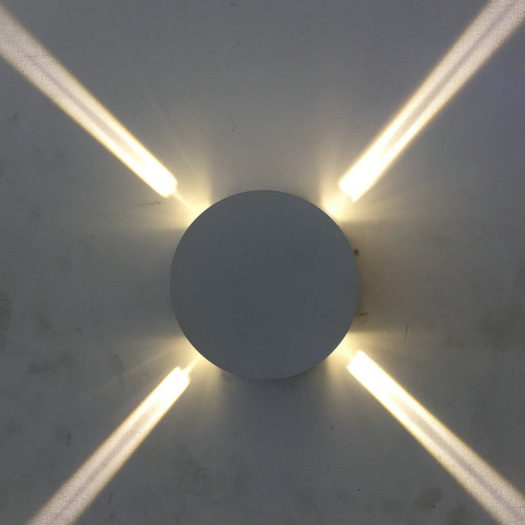 LED Cross Star Wall Light Style Lamp Bar Network Bar KTV Club Background Wall Decoration Light — Round 12W