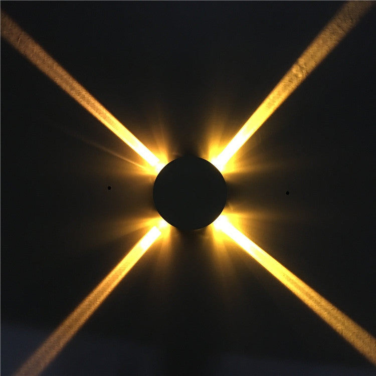 LED Cross Star Wall Light Style Lamp Bar Network Bar KTV Club Background Wall Decoration Light — Warm White Light